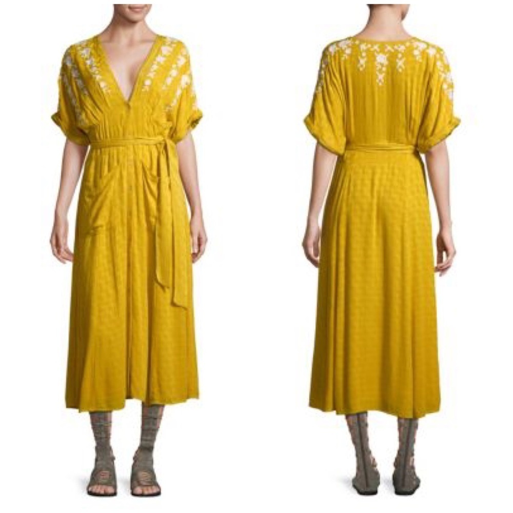 Free People Love to Love You Self-Tie Dress Size Medium - Picture 14 of 15